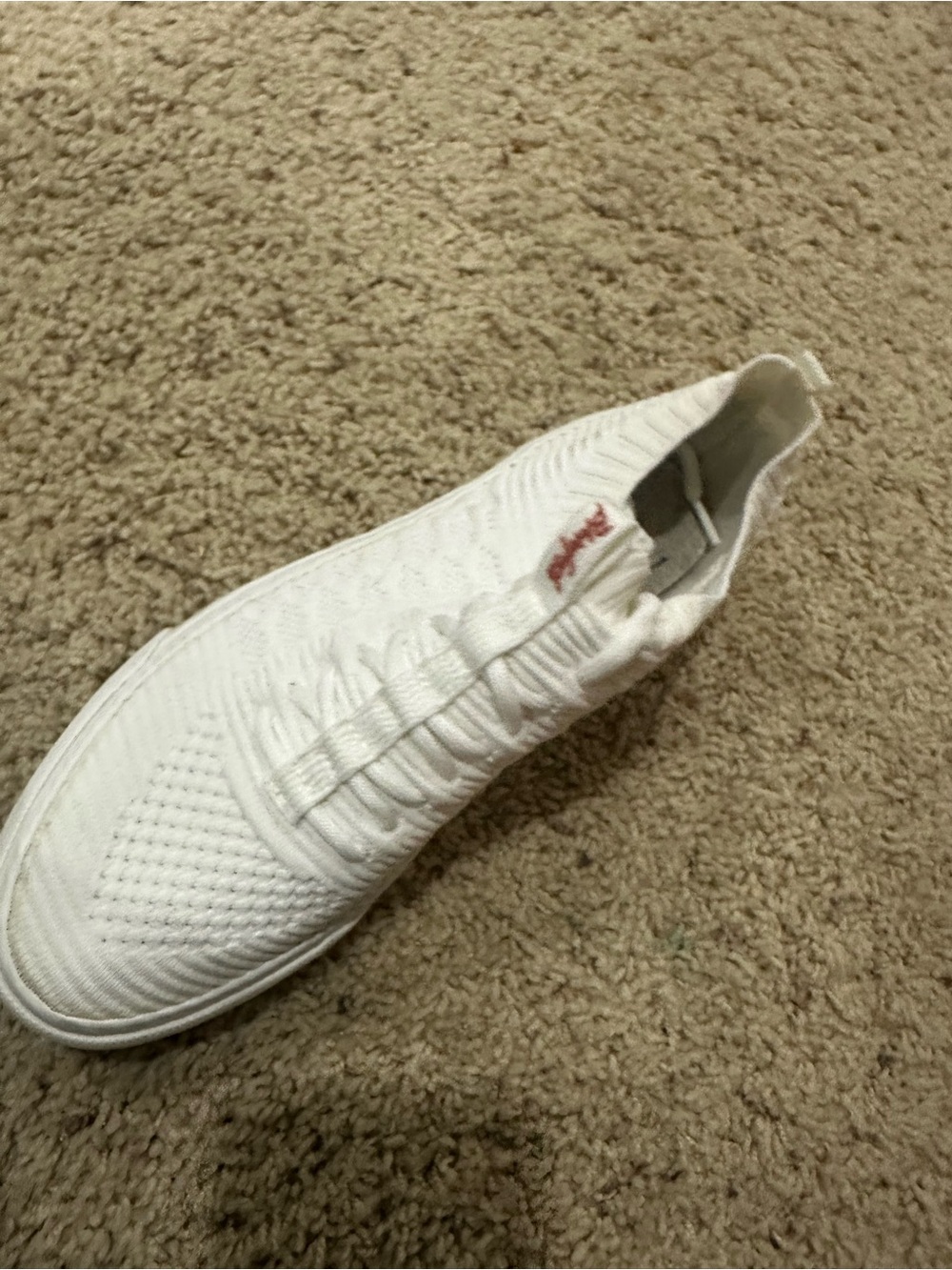Blowfish Malibu White Knit High Top Slip On Sneakers Women’s Size 8 Casual - Picture 5 of 7